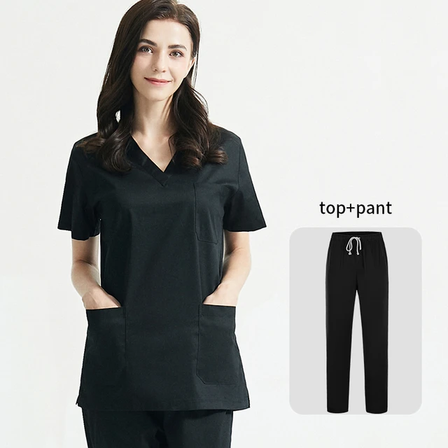 Man Uniforms Women Beauty Salon Scrub Clothes Short Sleeve Scrubs Set Scrubs  Tops Scrubs Pants Nursing Scrubs Technician Uniform - Medical - AliExpress