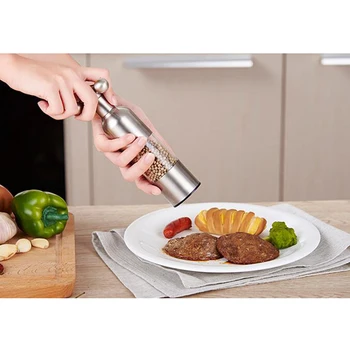 

Stainless Steel Mini Manual Pepper Grinder Muller Mill Kitchen Seasoning Grinding Tool
