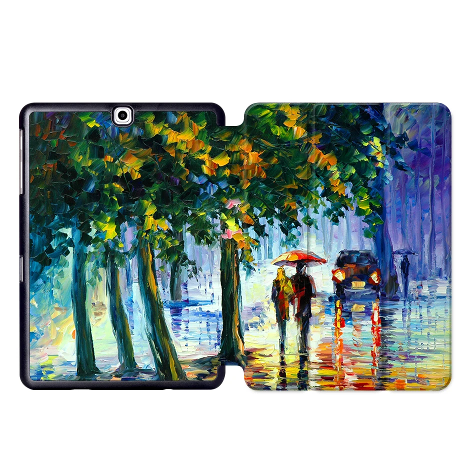 MTT чехол для планшета с масляным рисунком для samsung Galaxy S2 9,7 ''SM-T810 T813 T815 T819 складной магнитный защитный чехол из искусственной кожи с подставкой - Цвет: SS01