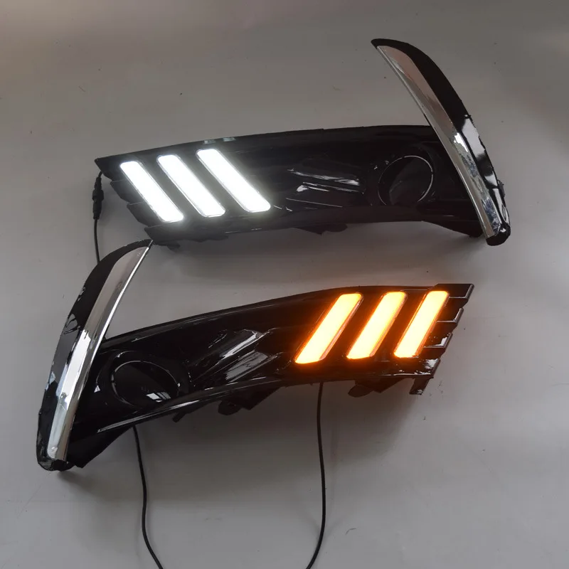 2 шт. для Toyota Corolla DRL дальнего света дневного света светодиодный DRL Вождения Желтый указатель поворота лампа дневного света