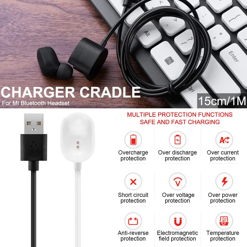 

Charging Cable For MI Bluetooth Headset Charging Cable 15CM / 1M Optional For Xiaomi Bluetooth Earphones Charger Accessories