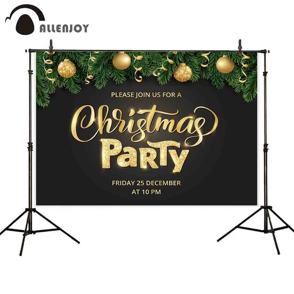 Allenjoy Настенный декор для рождественской вечеринки сосновые листья золотые