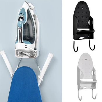 

Wall Mounted Iron Rest Stand Heat-resistant Rack Hanging Ironing Board Holder Home Dryer Accessories Black/White