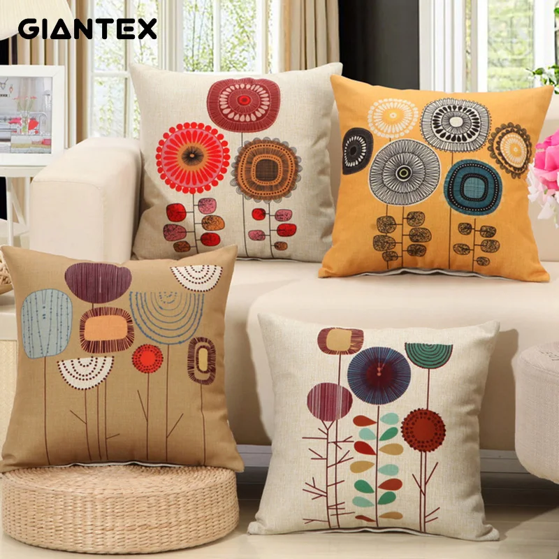 Льняная Наволочка декоративная наволочка 45x45 см cojines decorativos para sofa housse de coussin