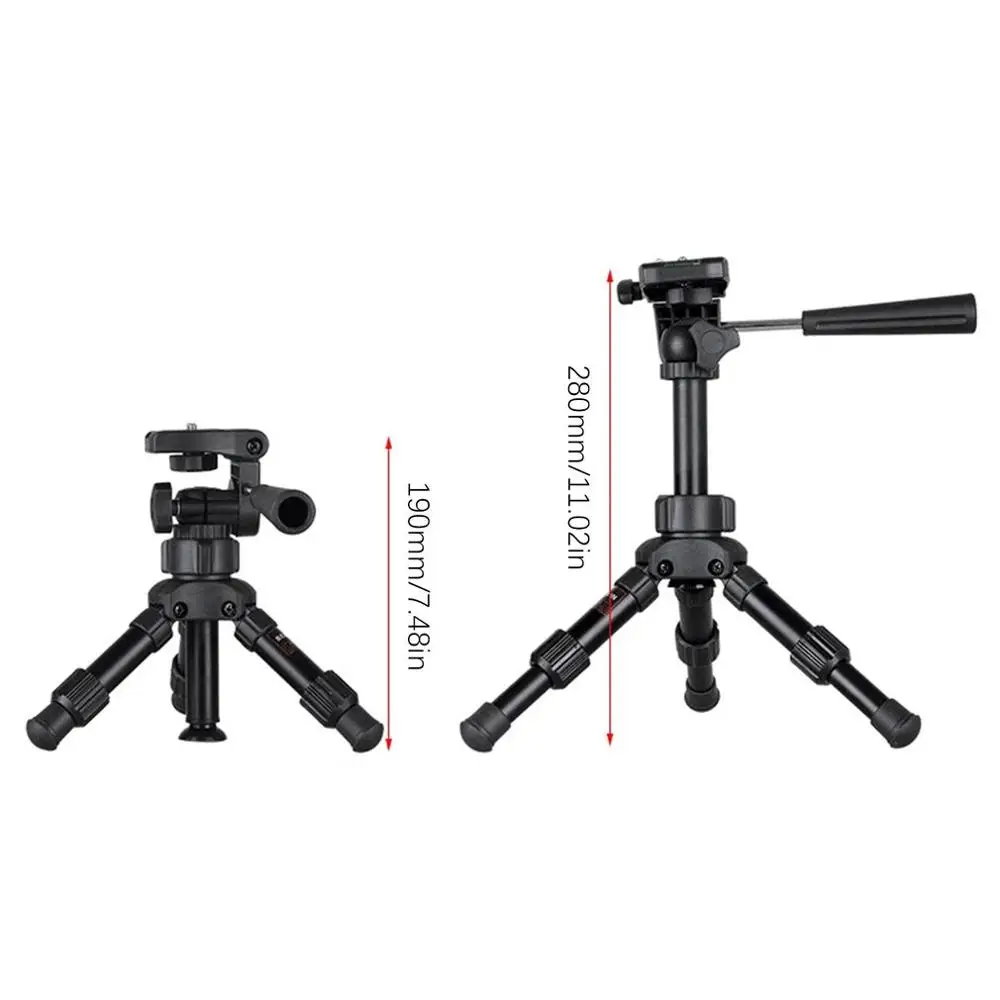MS02 Настольный профессиональный дорожный штатив-Трипод для камеры Canon DSLR camera Camcorder Mini Портативный штатив для камеры телефона