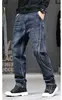 Men's Jeans Harlan Stitching Jeans Loose Hip Hop Baggy Denim Pants Men Cargo Trousers Size 28-44 6