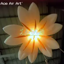 1 лот надувные цветы с 3 Вт огнями, 2 м диаметр с внутренним воздуходувкой подвесные украшения для вечерние