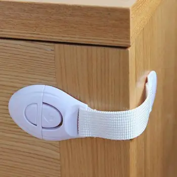 

Children Baby Infant Kids Drawer Door Locks Cabinet Cupboard Safety Locks Kids Safety Care Plastic Locks Straps Baby Protection