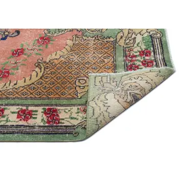 

Handmade Natural Vintage Turkish Area Rug 157x267 Cm-5'2''X8'9''