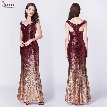 

Sparkle Prom Dresses Long Sequined Mermaid Scoop Sleeveless Formal Women Party Gowns Sexy Vestido Largo De Fiesta 2020