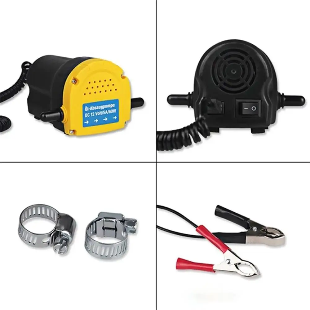 12V Oil Fluid Sump Extractor Scavenge Exchange Transfer Pump Suction Transfer Pump Tubes For Auto Car Boat Mot
