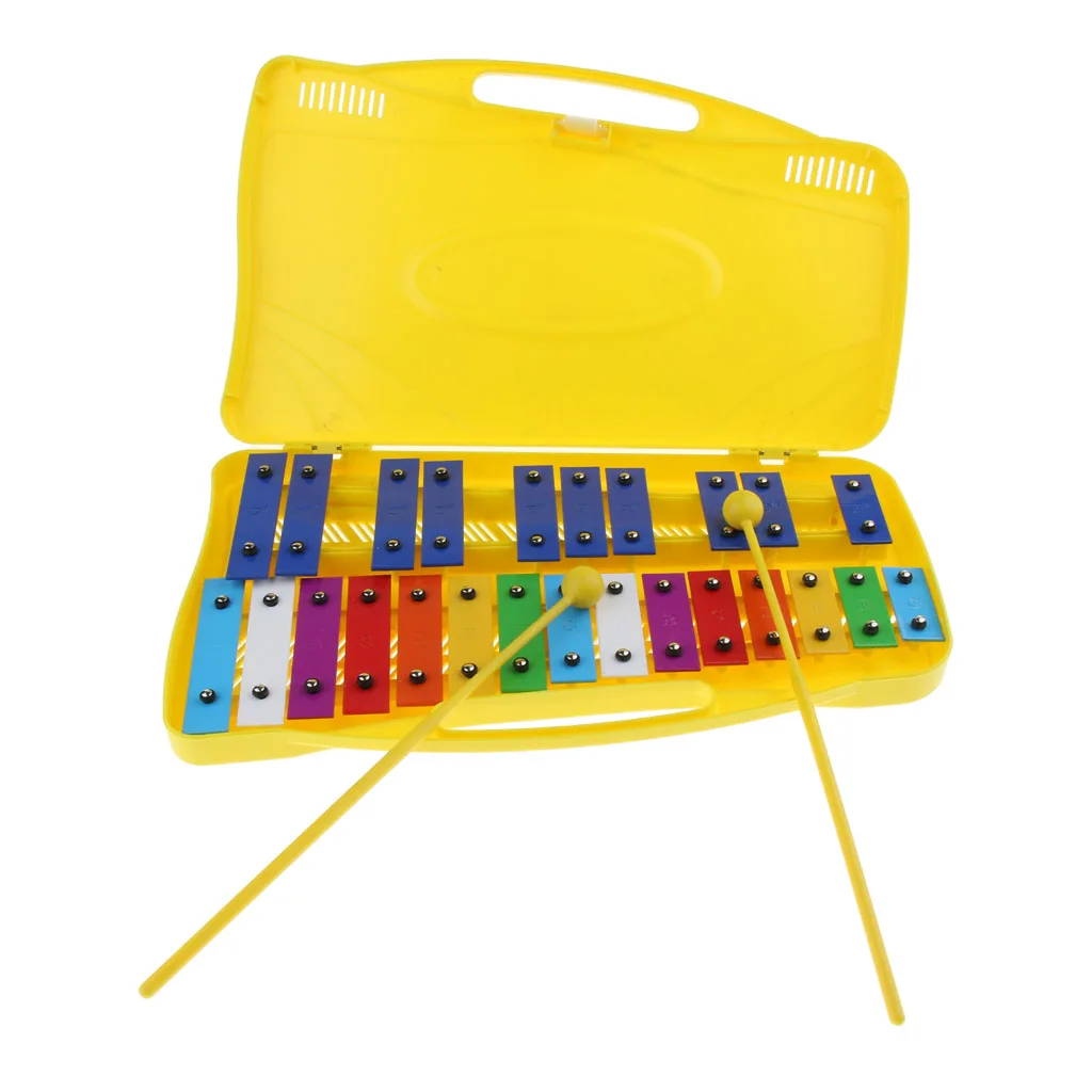 Aluminum 25 Tones Xylophone with Case for Children Kids Toy Christmas Gift