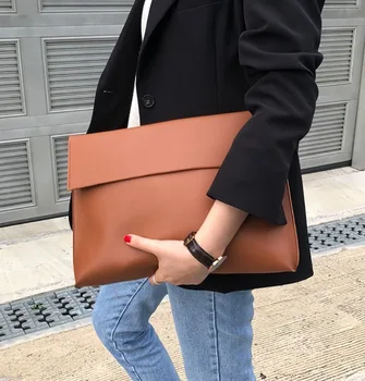 

Free Shipping Female Clutch Bag Simple Fashion Big Clutch Bag Female Briefcase Envelope Bag Large Capacity Bag Solid color