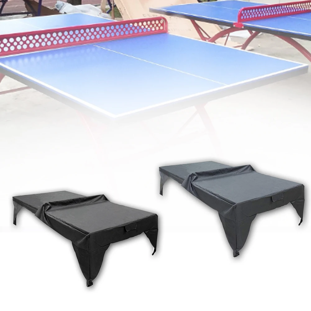 

Outdoor Waterproof Dustproof Lightweight Pingpong Table Cover Year-around Yard Playground Protective Sheet Practical Easy Clean