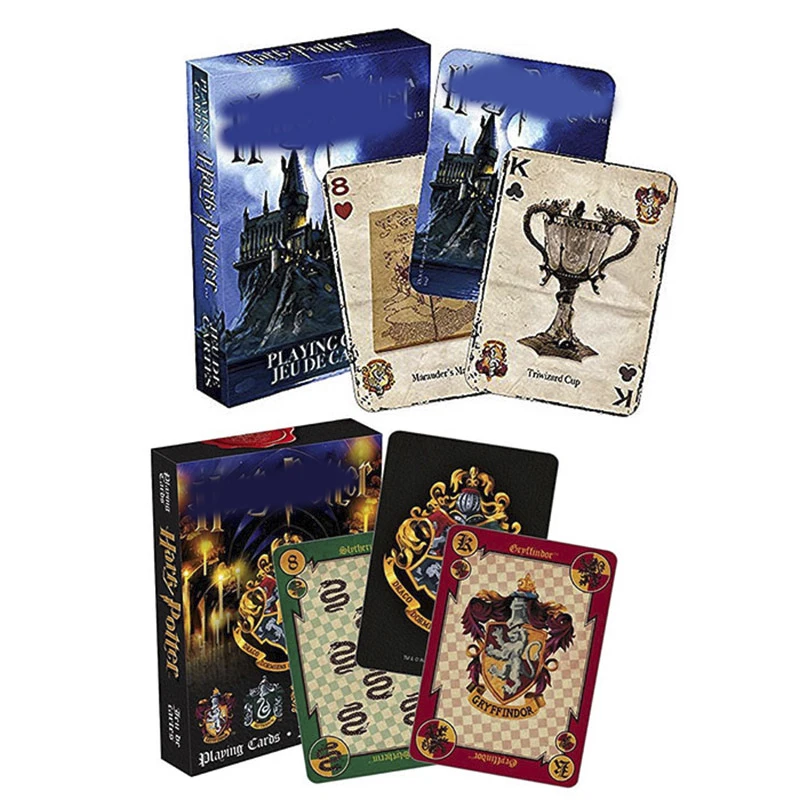 

Harri Playing Game Cards Hgwarted House Potters Collection Badges Symbols Castle Crests 2 Patterns English Logo magic Kid Toy