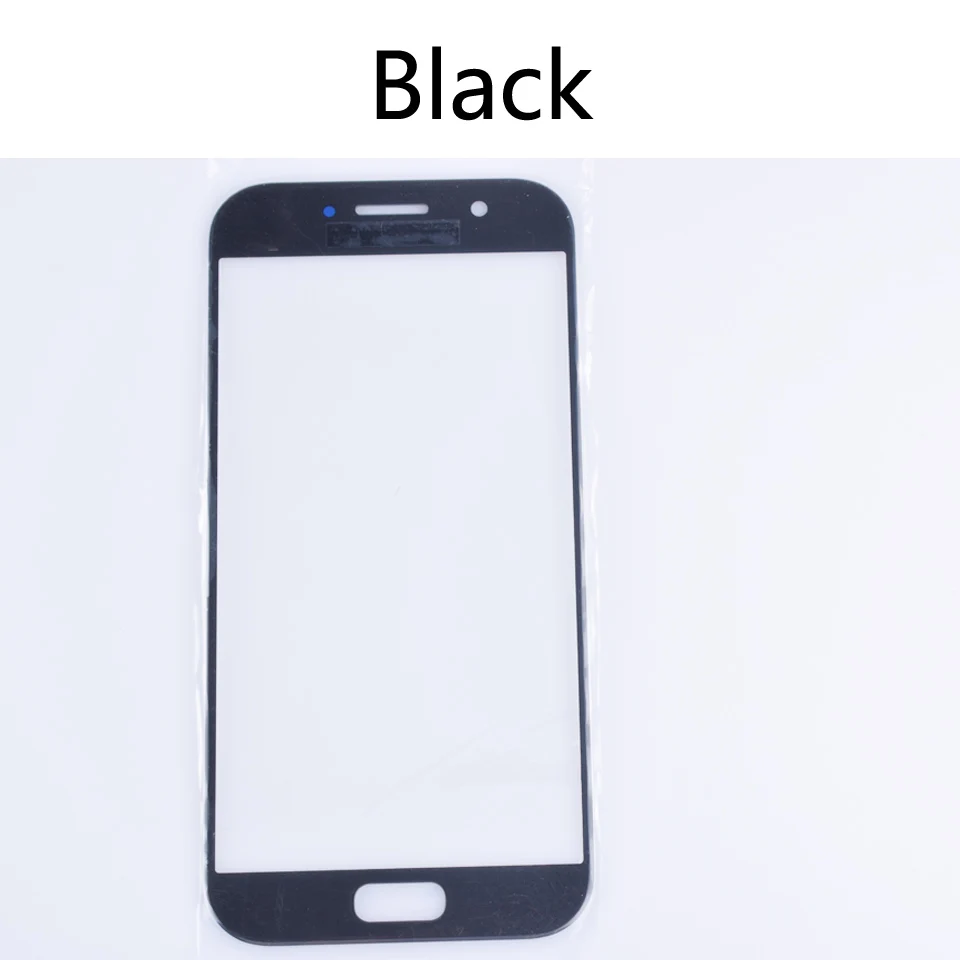 Black-No tool A520 для Samsung Galaxy A5 A520 A520F SM-A520F SM-A520F/DS сенсорный экран Переднее внешнее стекло сенсорный экран Замена объектива 5,2" - Цвет: Black-No tool
