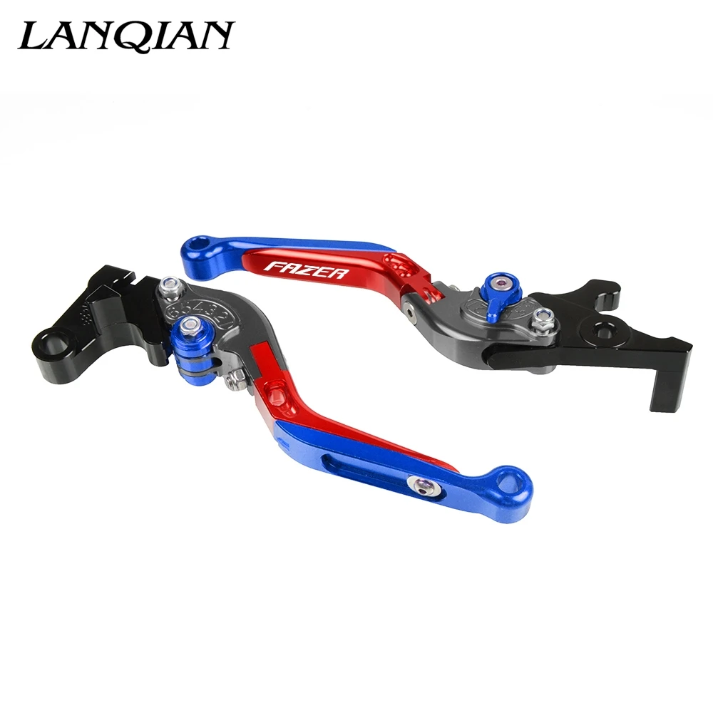 Motorcycle Accessories CNC Adjustable Brake Clutch Levers With LOGO For YAMAHA FAZER FZ1 FAZER 2001 2002 2003 2004 2005