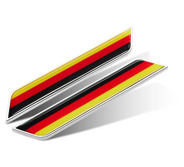 

3D Silver Germany Flag Auto Emblem Badge Motorcycle Decals Fairing Decals Stickers Car Accessories