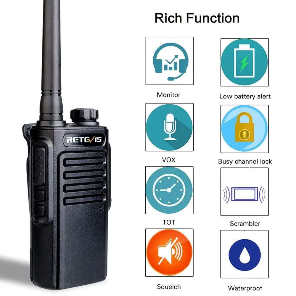 Рация RETEVIS RT647/RT47 водонепроницаемая IP67 PMR446 FRS|Рации| |