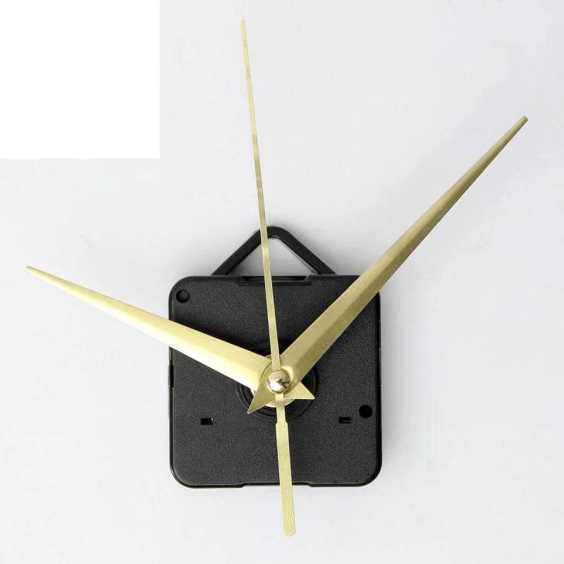 

2pcs Black Quartz Clock Movement Mechanism DIY Repair Part Kit Gold Hand