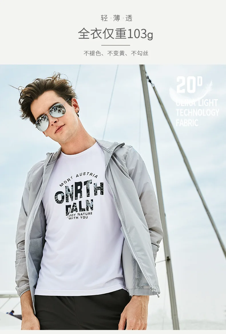 9001-bonbfenssan Outdoor Wind Shield Spring And Summer Men And Women Sun-resistant Clothing Lightweight Breathable Sun-resistant