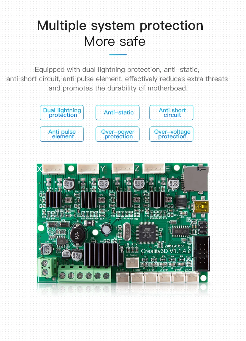 sato printhead CREALITY 3D Printer Ender-3/Ender-3 Pro 8Bit V1.1.4 Motherboard Mainboard Original Compact Circuit Combination High Quality seiko print head