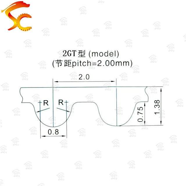 1 шт. 2GT-600-6/10 мм ремня замкнутый контур Резина 2GT-600-6/10 мм ремня зубы 300 Длина 600 мм ширина 10/6 мм для 3D принтер