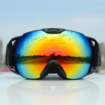 

Men Women Anti-fog Skiing Eyewear Snow Goggles Double-layer Ski Glasses Spherical Lens Snowmobile Eyewear Sport Glasses Unisex