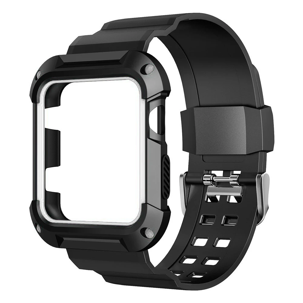 Прочный Защитный чехол для наручных часов Apple Watch 38 мм, 42 мм, мягкий ремешок для TPU с крышкой чехол для наручных часов iWatch серии 3/2/1