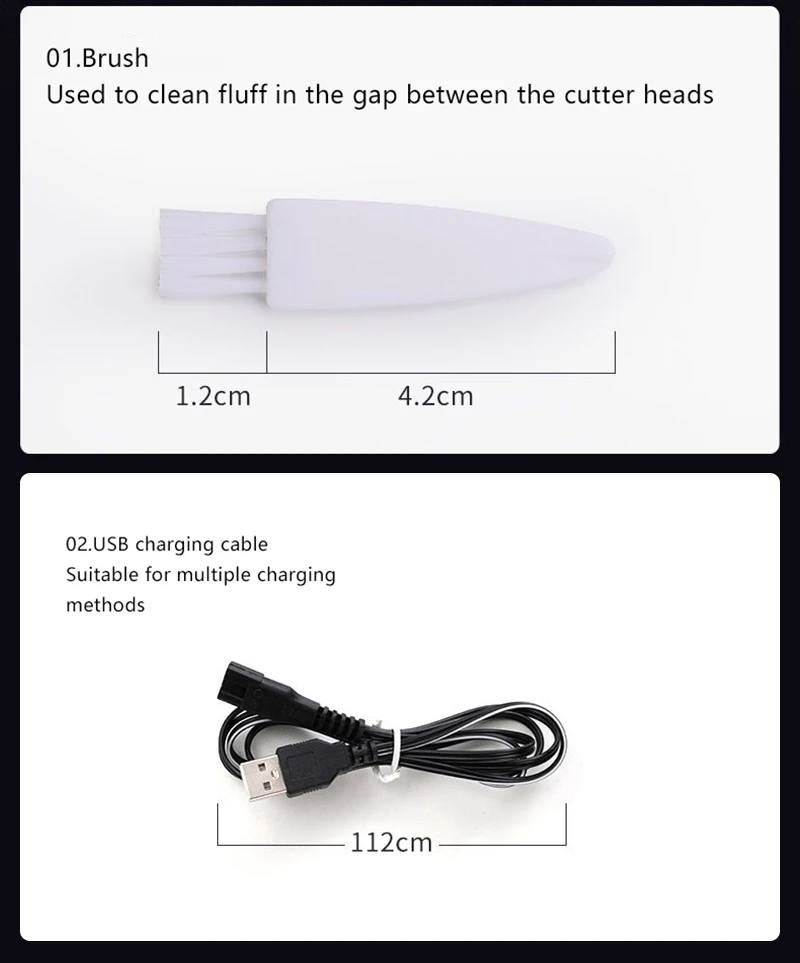 USB Перезаряжаемый триммер для собак и кошек, электрический триммер для стрижки волос, мини для бритья, педикюра, ушной триммер, инструмент для ухода за волосами