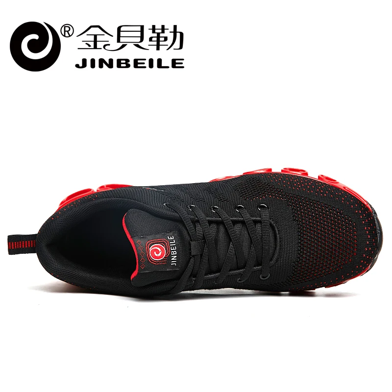 JINBEILE оригинальная спортивная обувь для мужчин летающие ткацкие дышащие удобные мужские кроссовки с амортизирующей подошвой