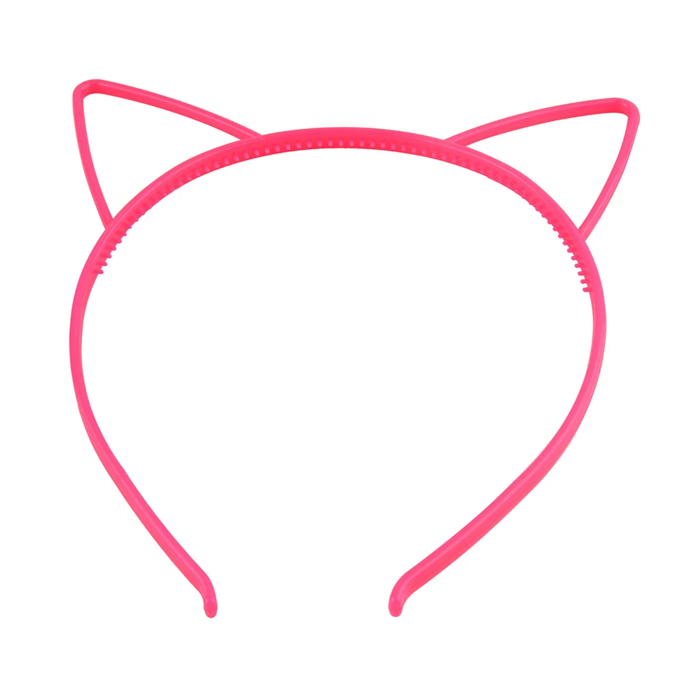 Rose headband Стильные кошачьи уши ленты для волос Детские мультяшная повязка на голову девочки резинки ободки Принцесса Вечерние поставки аксессуары для волос головной убор подарок - Цвет: Rose headband