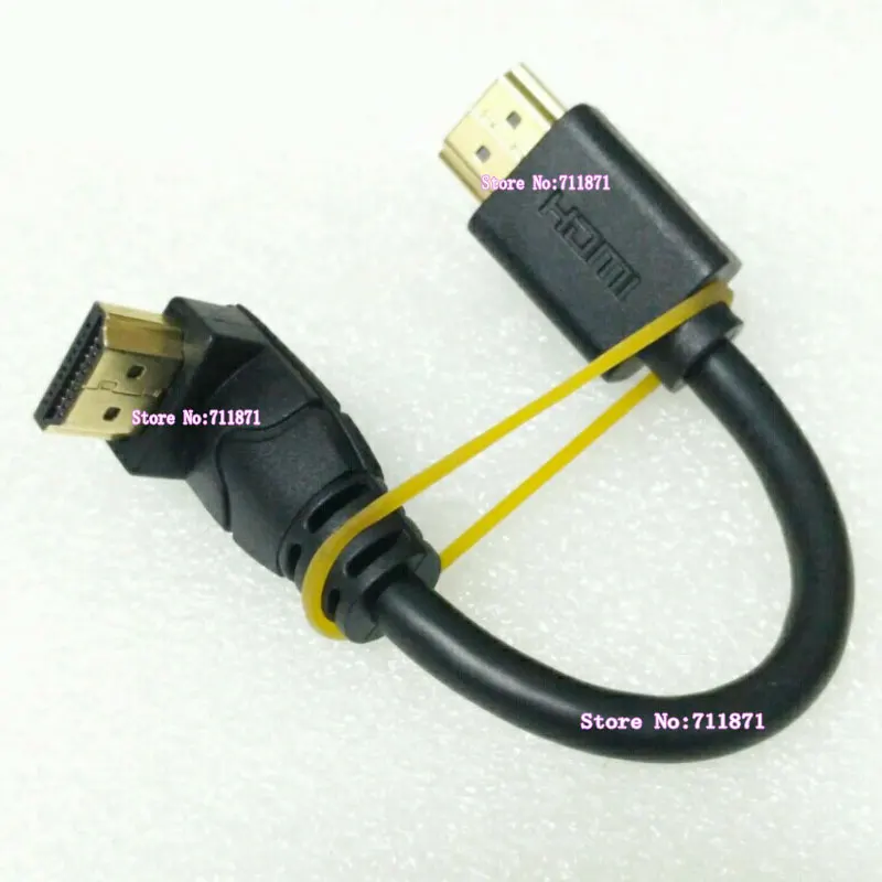 short HDMI 2.0 support 60Hz 4K 2K HDMI Line Cable 15cm Right Angle Bend