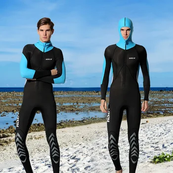 

Cross border wholesale 0.5mm long-sleeved one-piece diving wetsuit men's swimming quick-drying sunscreen snorkeling suit surfing