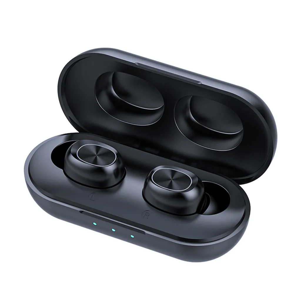 B5 Tws Wireless Mini Headset Bluetooth 5.0 Sport Headset Portable Charging Box New Arrived#20191026 - Цвет: Черный