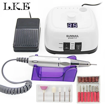 

2019 New 35000 RPM Electric Nail Drill Machine Apparatus for Manicure Pedicure Nail Art Equipment with Nail Drill Bits Cutter