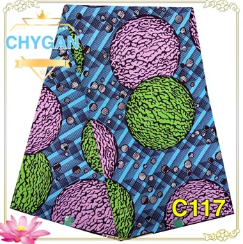 

RONVITAL CHYGAN WAX FABRIC AFRICA PRINT MATERIAL LADY DRESS DIY WAX FABRIC NIGERIA STYLES 100% COTTON 6YARDS/FREE SHIPPING