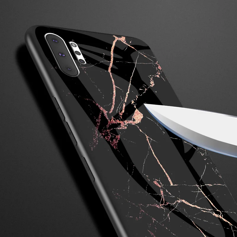 Чехол для samsung S7 Edge, S10, S9, S8 Plus, Lite, мраморный узор, закаленное стекло, задняя крышка, чехол для samsung Galaxy Note 8, 9, 10