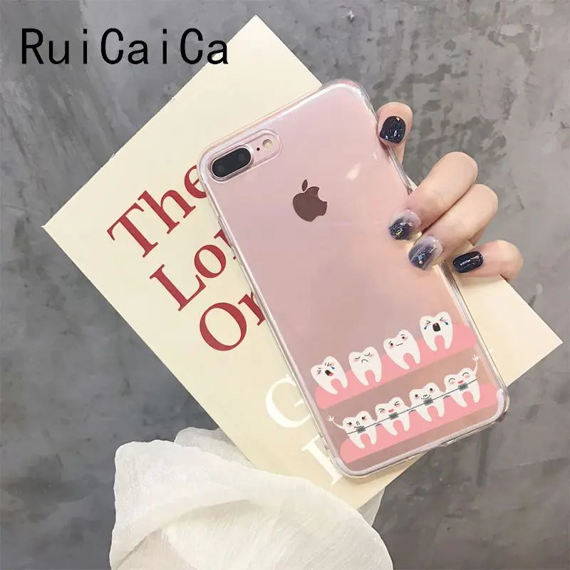 Funny Cartoon Dentist Dental Crowned Teeth