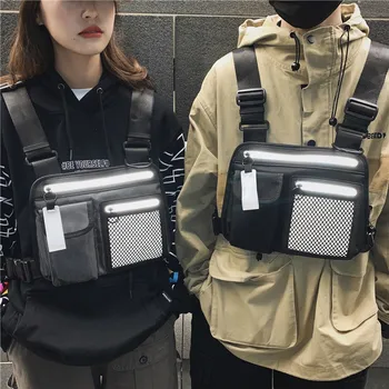 

Unisex Fashion Trend Multi-Function Waterproof Oxford Chest Bag Vest Bag рюкзак женский