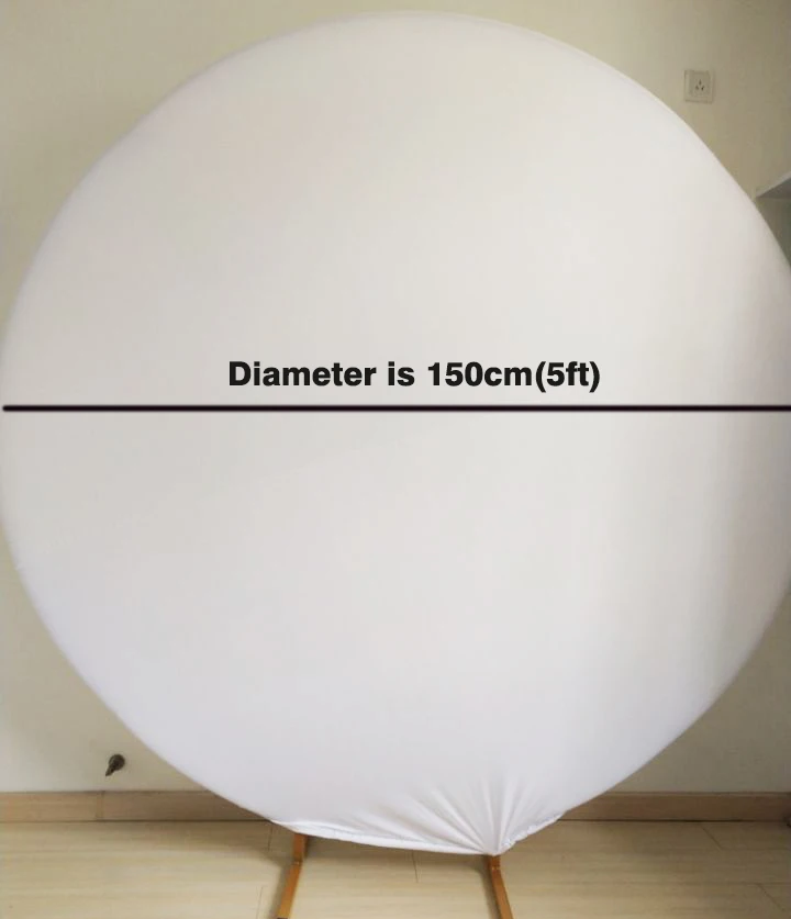 customize elastic fabric polyster round circle panel backdrop and three cylinders background circle columns covers