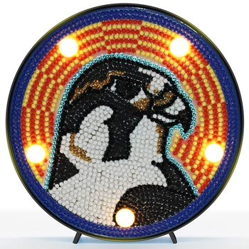 

LED Decoration Light seal DIY Full Drill Diamond Painting Light Bedroom Night Lamp Home Desk Decorative Animal Night Lamp