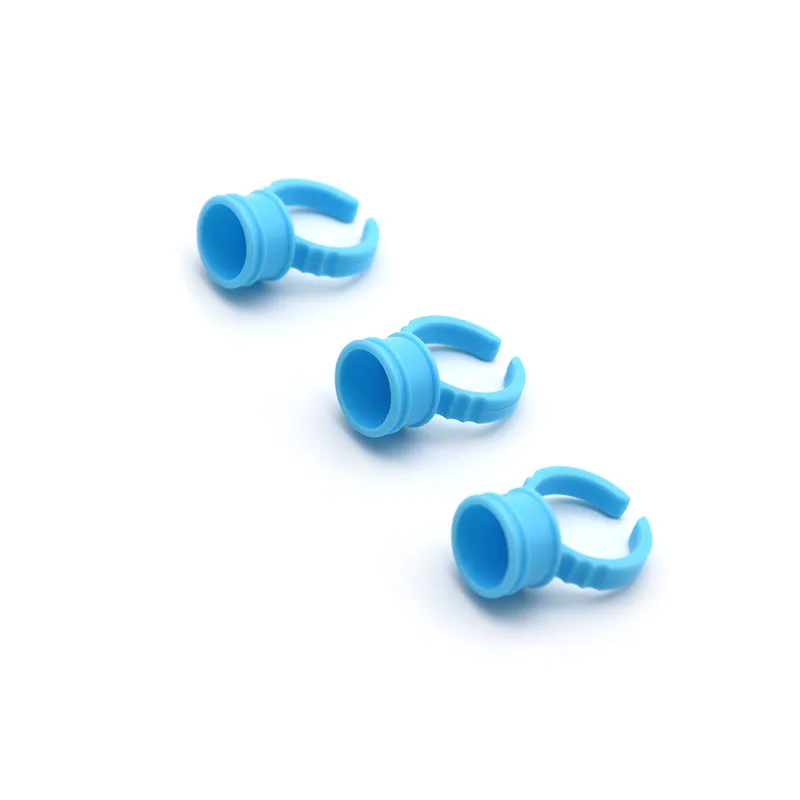 Anillo de maquillaje permanente Microblading desechable, sin divisor, tatuaje, taza para tinta, suministros de aguja de tatuaje, accesorio herramienta, 100 Uds.