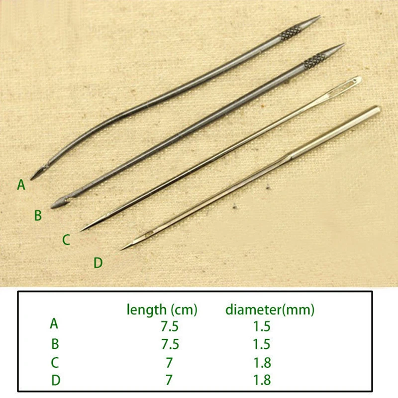 1 шт. парусиновая кожаная обувь для палаток швейная шило коническая кожаная иголка для рукоделия набор ремонтных инструментов наборы ручных строчек