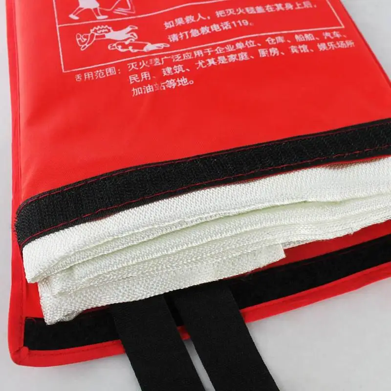 1Pcs 1M X 1M Fire Blanket Fiberglass Emergency Survival Fire Shelter escape blanket emergency fire blanket