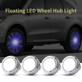 

For CROWN 62mm 4X Hub Light Car Wheel Caps Light Center Cover Lighting Cap Floating Illumination LED bulb auto car styling