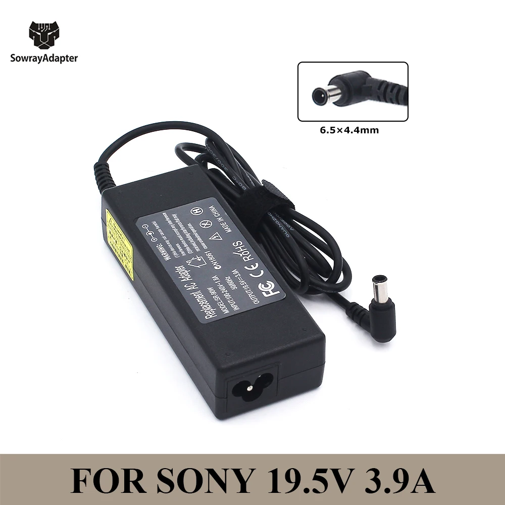 19.5V 3.9A 76W 6.5 4.4mm charger Vaio Laptop Charger Super intense SALE SONY Free shipping on posting reviews AC for