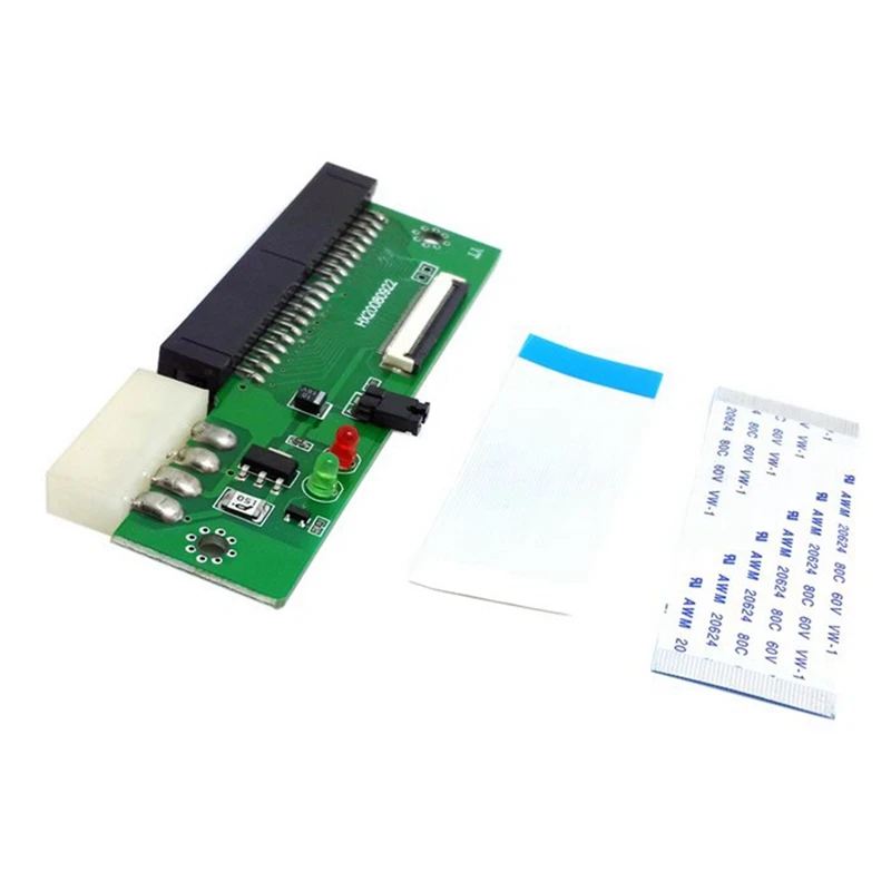 Adattatore CE ZIF A IDE 40 Pin, Scheda Per Micro Drive 1.8" A Hard Disk 3.5", Con 2 Cavi Piatti, Ciciglow