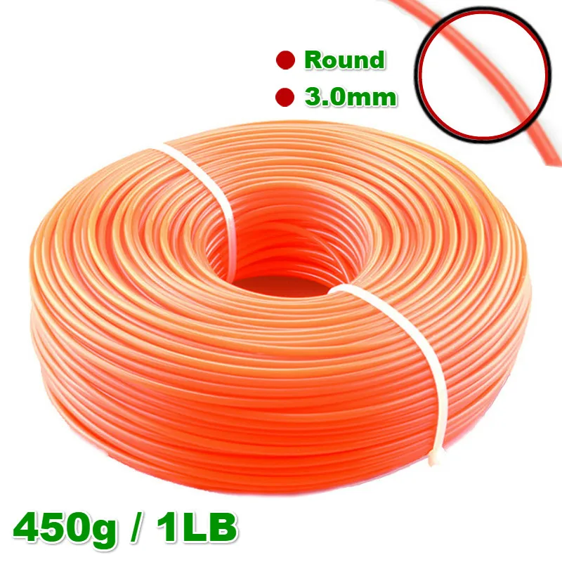 3.0mm Grass Trimmer Line Strimmer Brushcutter Trimmer Nylon Rope Cord