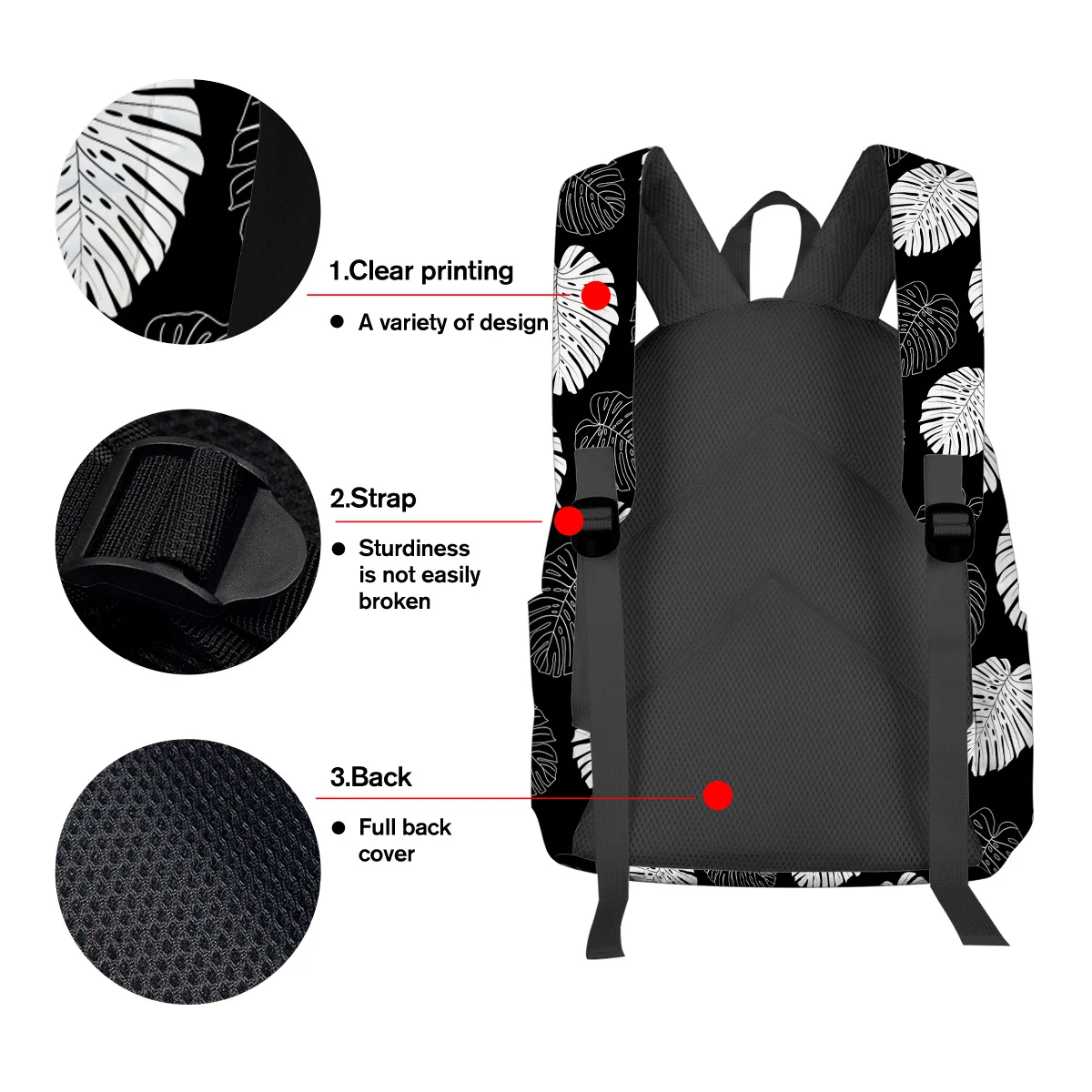 Tropical Plant Bamboo Junior High School Student Backpack With Wheels Fashion Backpacks Scratch Resistant National Flag Day